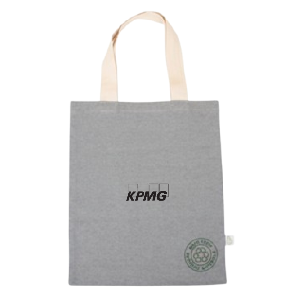 Oblique Ash Tote Bag-Grey