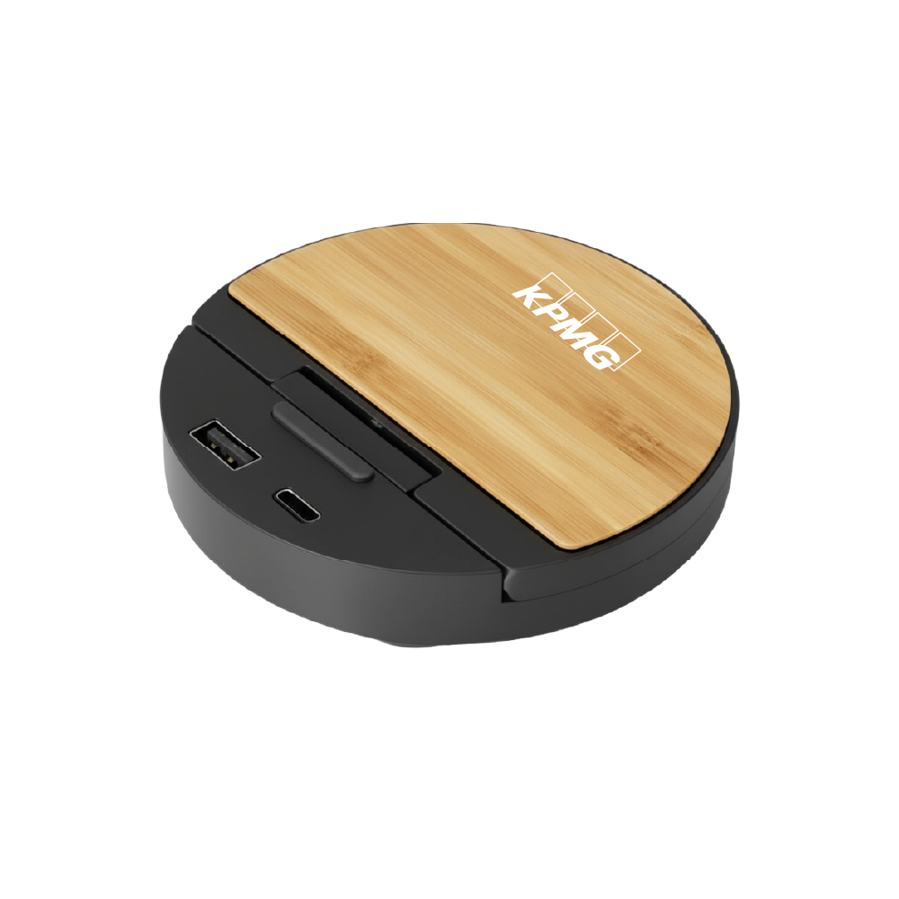 Fuzo Bolt Wireless Charger & Mobile Stand-Black