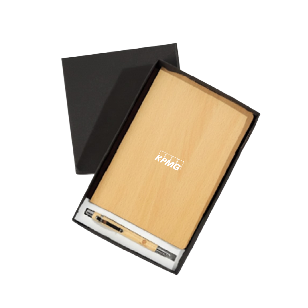 IGP 2-in-1 Wooden Diary and Pen Gift Set