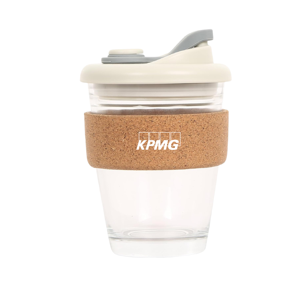 IGP Chic Glass Travel Mug-Ivory/Cork