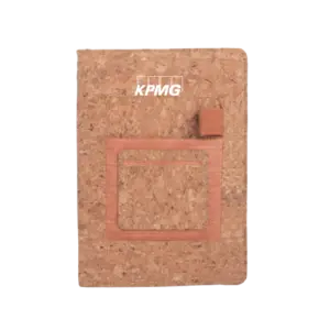 Power Plus Cork A5 Notebook With Pockets-Cork