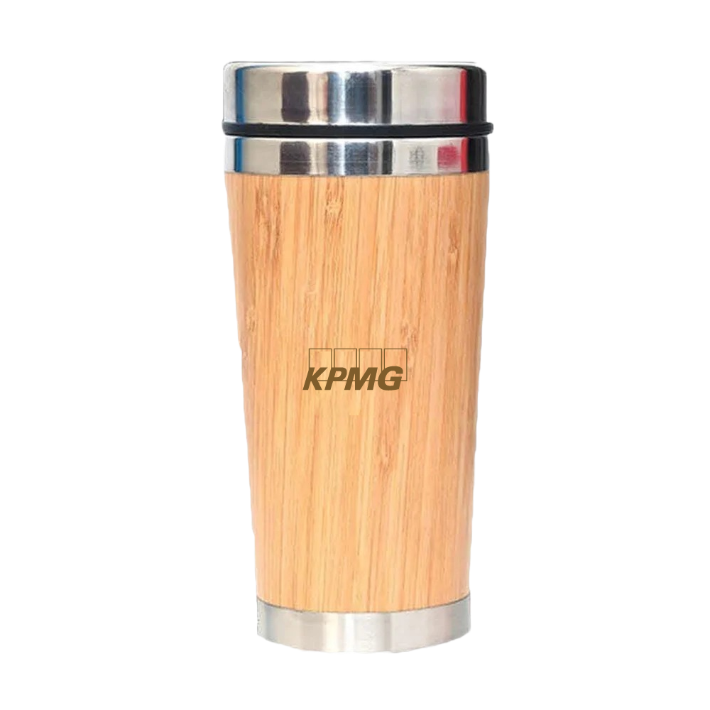 MG Insulated Bamboo Travel Mug-Natural