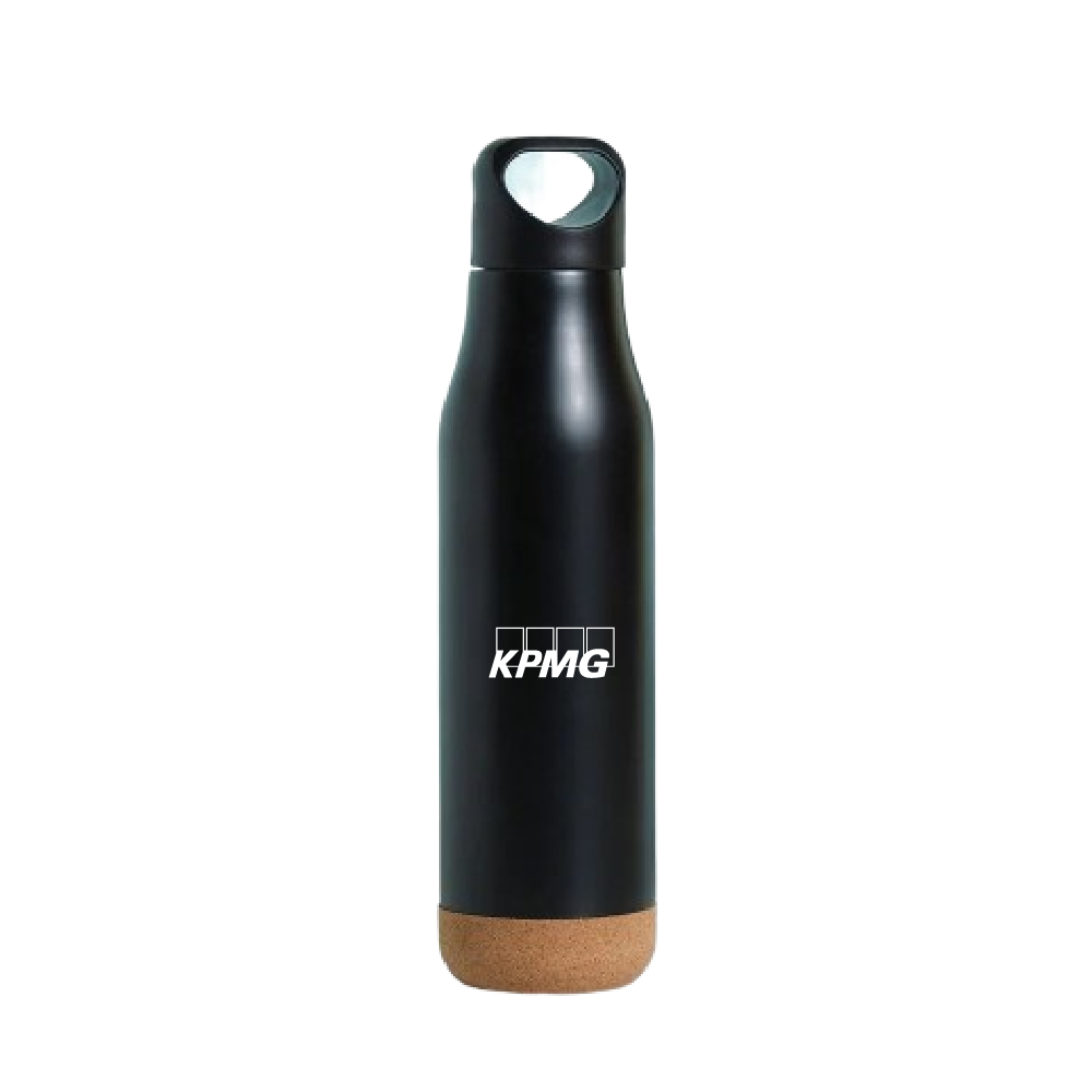 MG Insulated Flask-Black/Cork