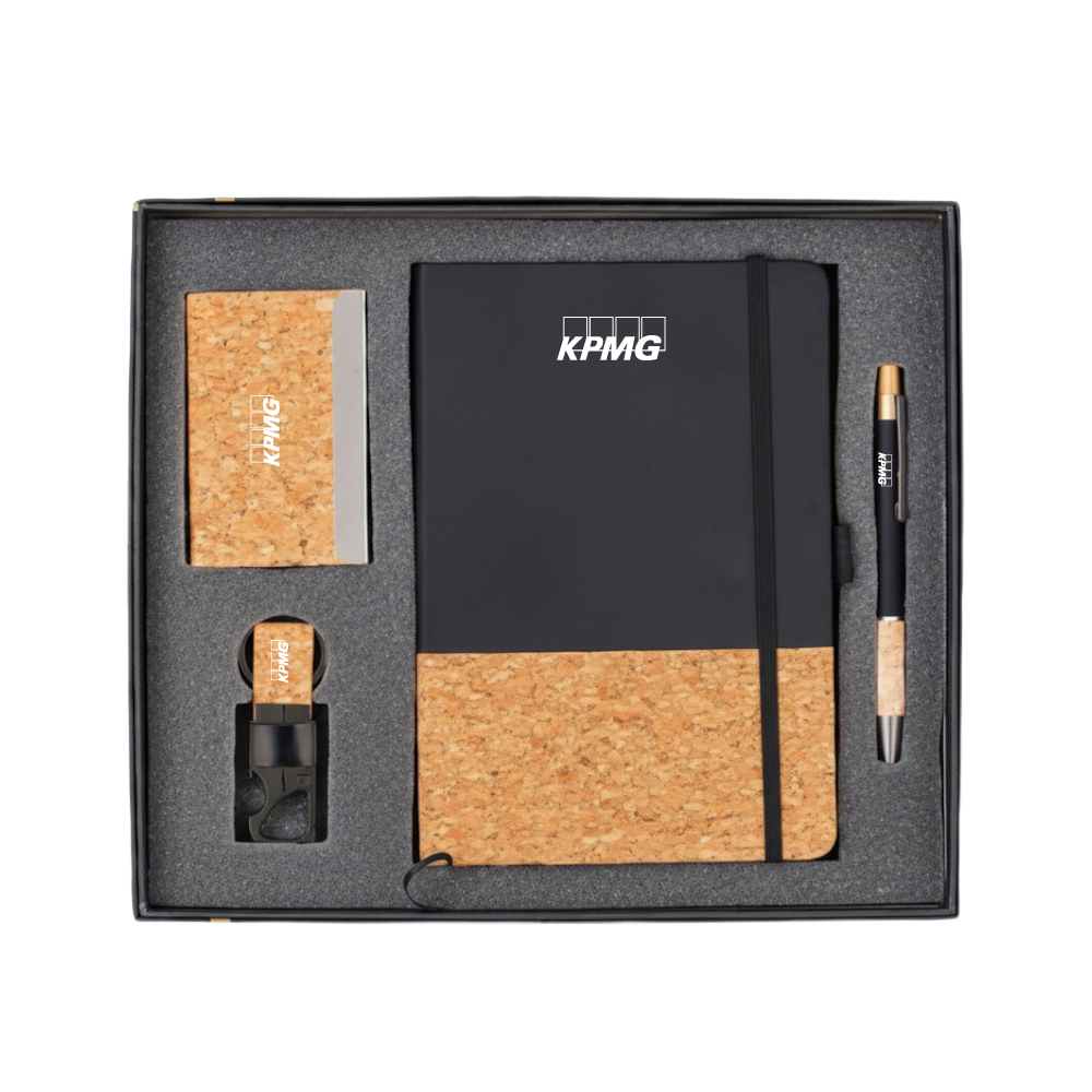 MG Black and Cork Gift Set of 4