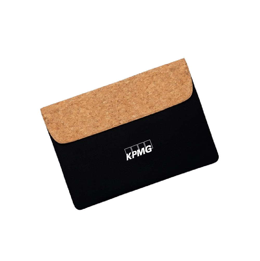 The Backbenchers Blake Laptop Sleeve-Black/Cork