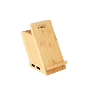 Wangari Maple Wireless Charger and Pen Stand-Natural