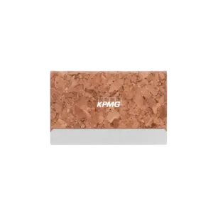 MG Metal Business Card Holder-Cork