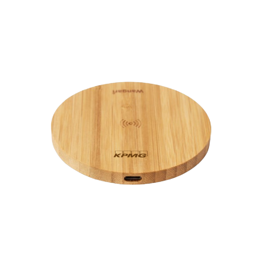 Wangari Bamboo Wireless Charging Pad-Natural