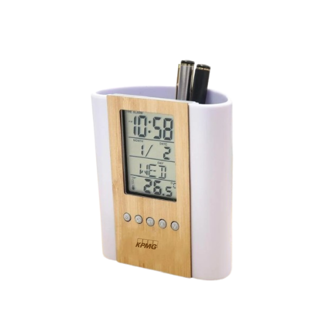 MG Digital Desk Organizer-White/Natural