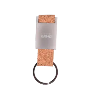 Urban Gear Cork and Metal Keychain-Cork