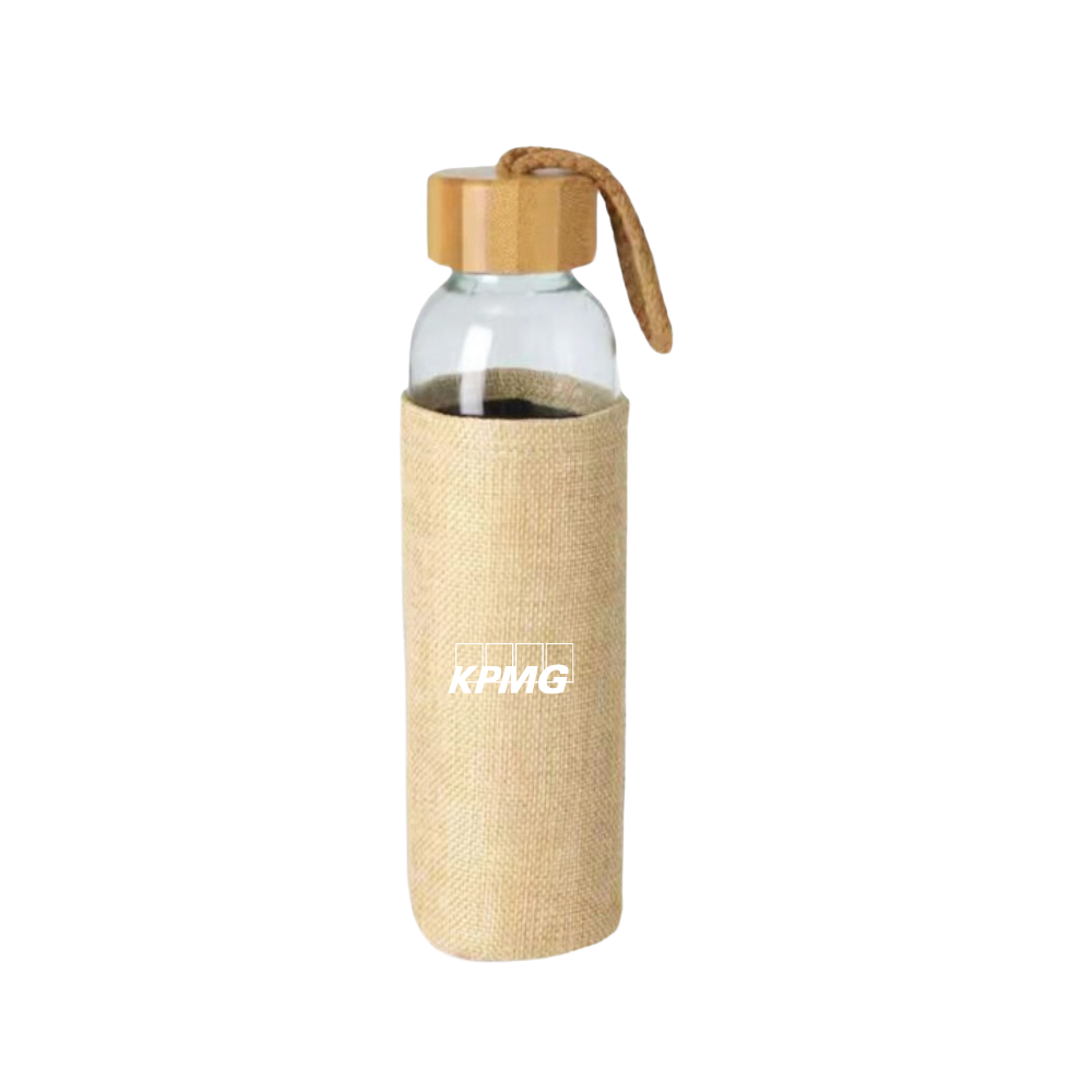 Urban Gear Eco Goblet Glass Bottle-Jute/Natural