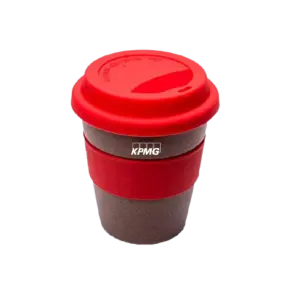 Urban Gear iBamboo Fiber Travel Mug-Red/Brown