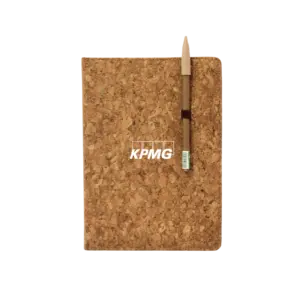 Element Cork Diary with Pen Holder-Cork
