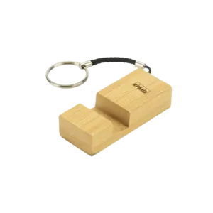 Urban Gear Bamboo Phone Holder Keychain-Natural