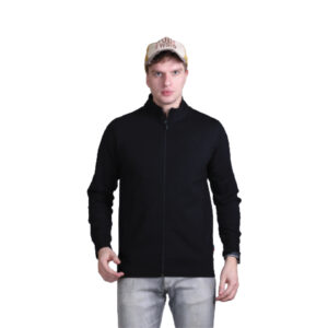 Indian Terrain Full Zipper Lycra Jacket -Black