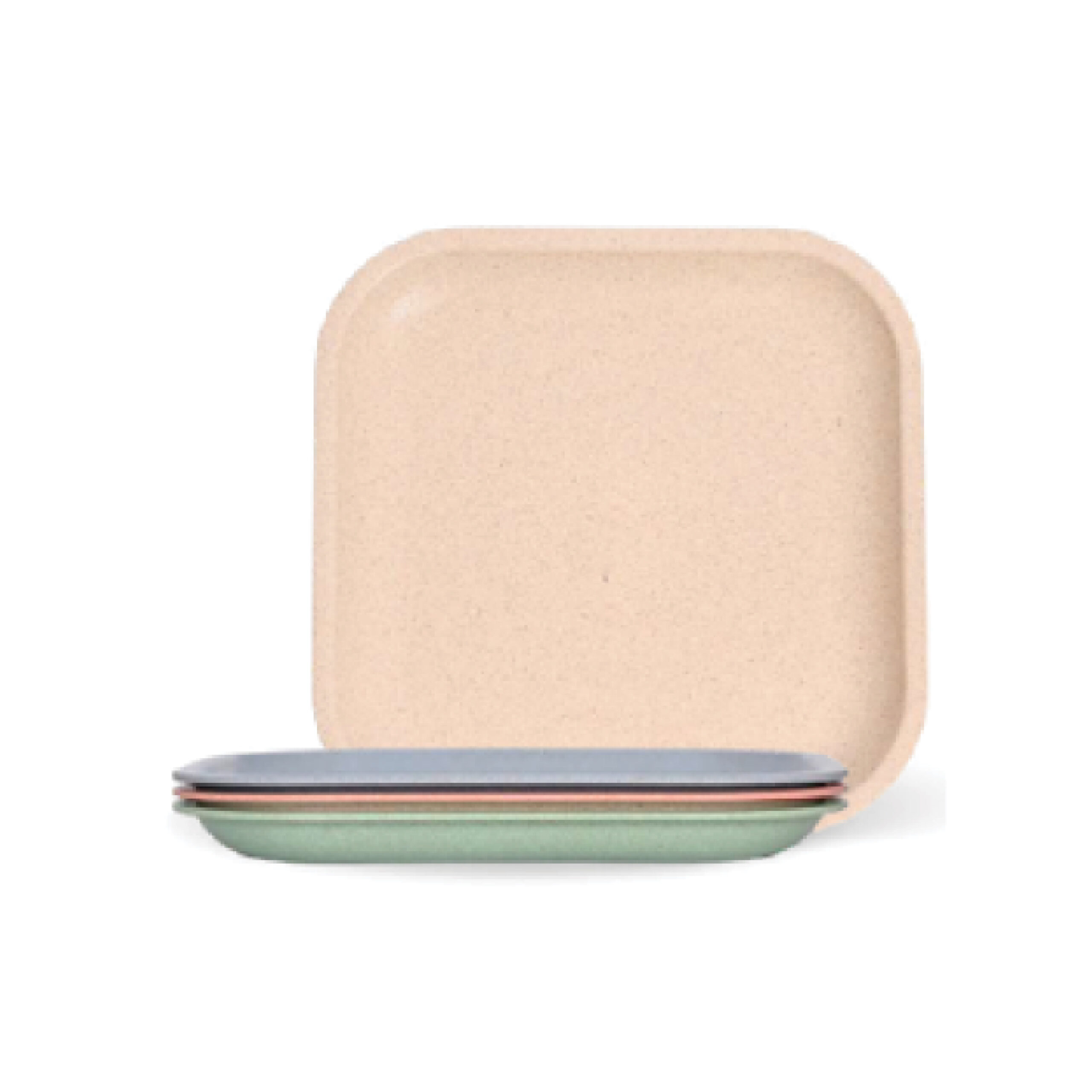 Eha Set of 4 Earth-Friendly Snack Plate-Multi