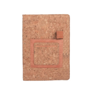 Power Plus Cork A5 Notebook With Pockets-Cork