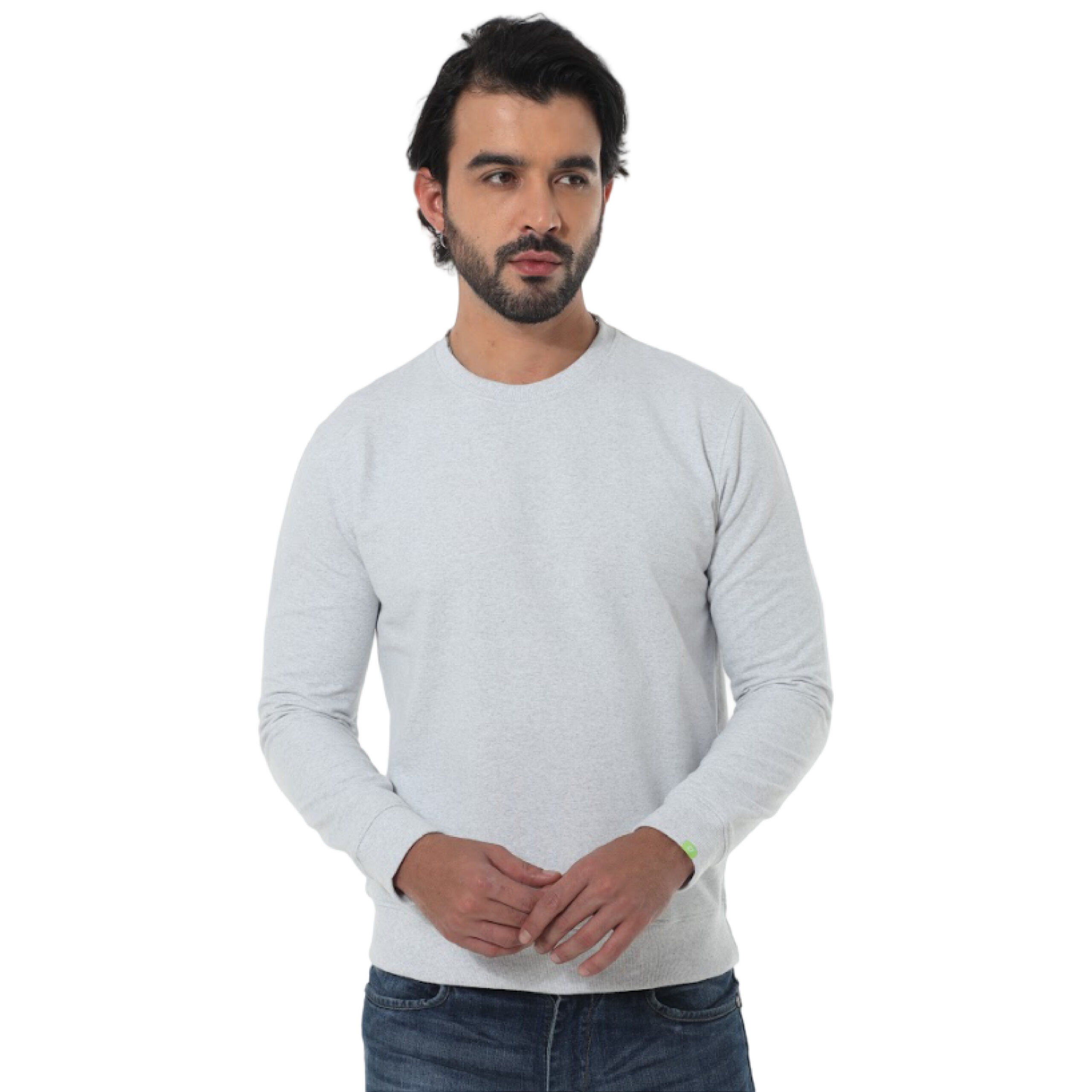 Caslay Sustainable Sweatshirt - White Melange