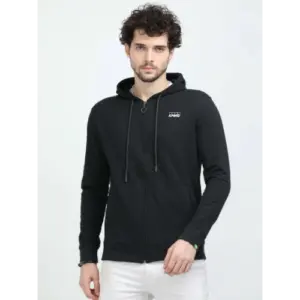 Caslay Sustainable Hoodie With Zip-Grey Melange