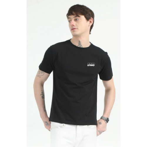 Caslay Sustainable Organic Crew Neck T-Shirt - Black