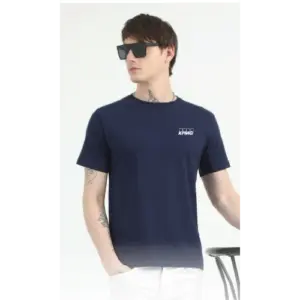 Caslay Sustainable Organic Crew Neck T-Shirt - Navy Blue