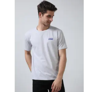 Caslay Sustainable Crew Neck T-Shirt - White Melange