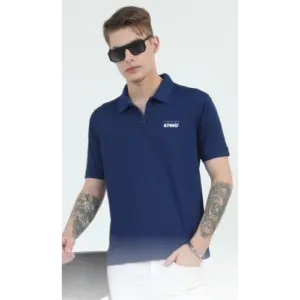 Caslay Sustainable Organic Quick Dry Polo T-Shirt -Navy Blue