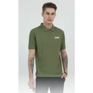 Caslay Sustainable Organic Quick Dry Polo T-Shirt -Olive Green