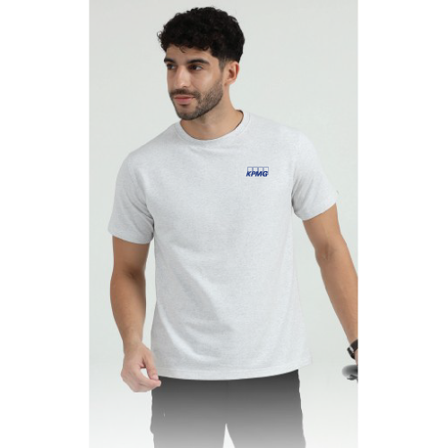 Caslay Sustainable Sweat Tee-Charcoal Melange