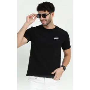 Caslay Sustainable Sweat Tee- Black