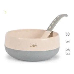 Eha Set of 4 Earth-Friendly Soup Bowls with Spoons 250ml-Multi