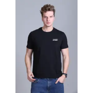 Indian Terrain Round Neck T-Shirt-Black