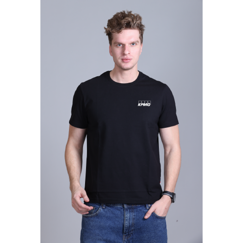 Indian Terrain Round Neck T-Shirt-Black