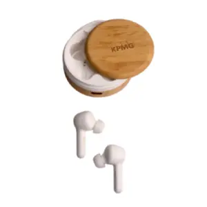WANGARI Cherry Bamboo Wireless Earbuds