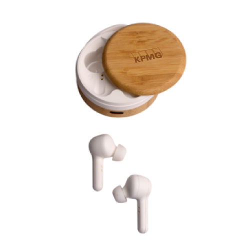 WANGARI Cherry Bamboo Wireless Earbuds