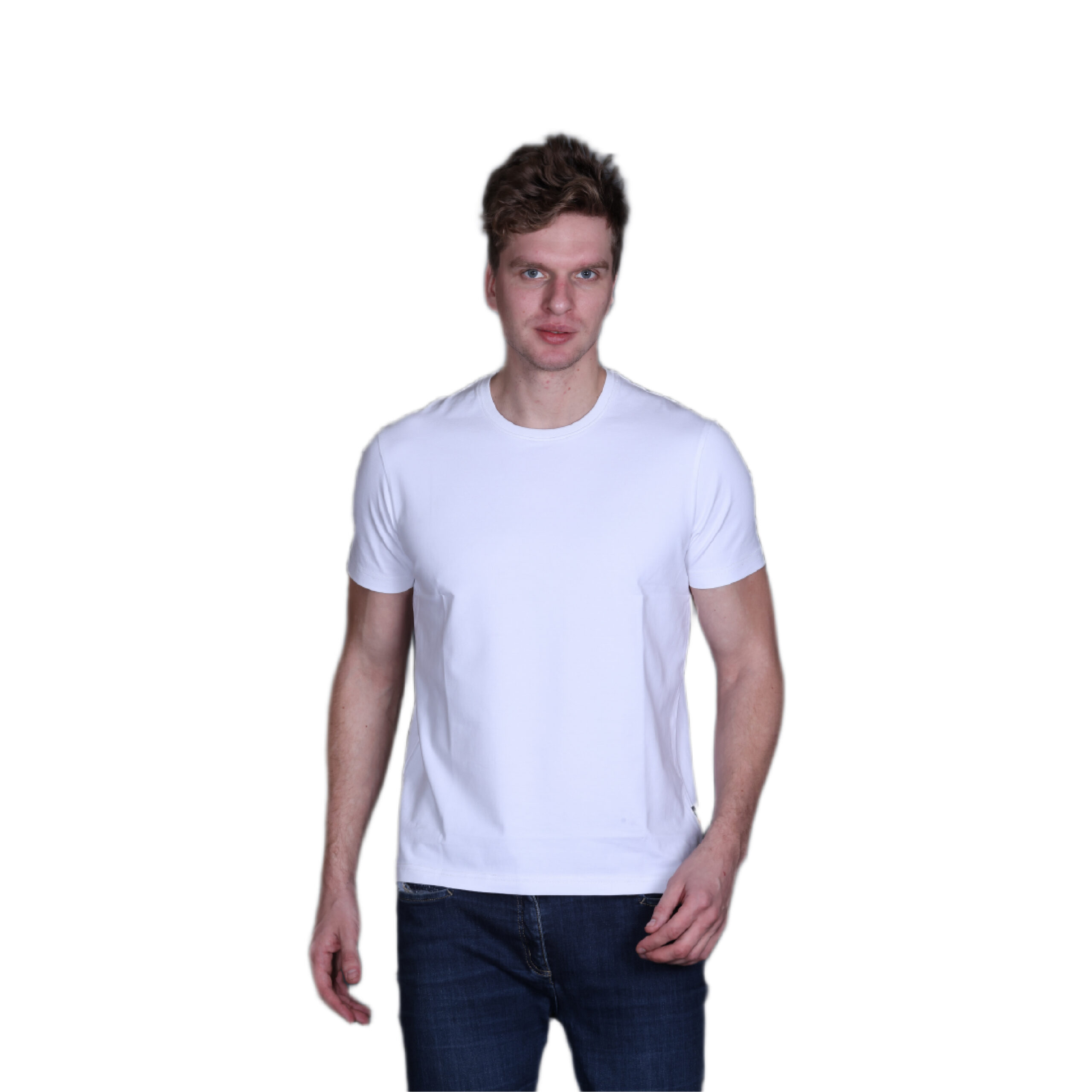 Indian Terrain Round Neck T-Shirt-White