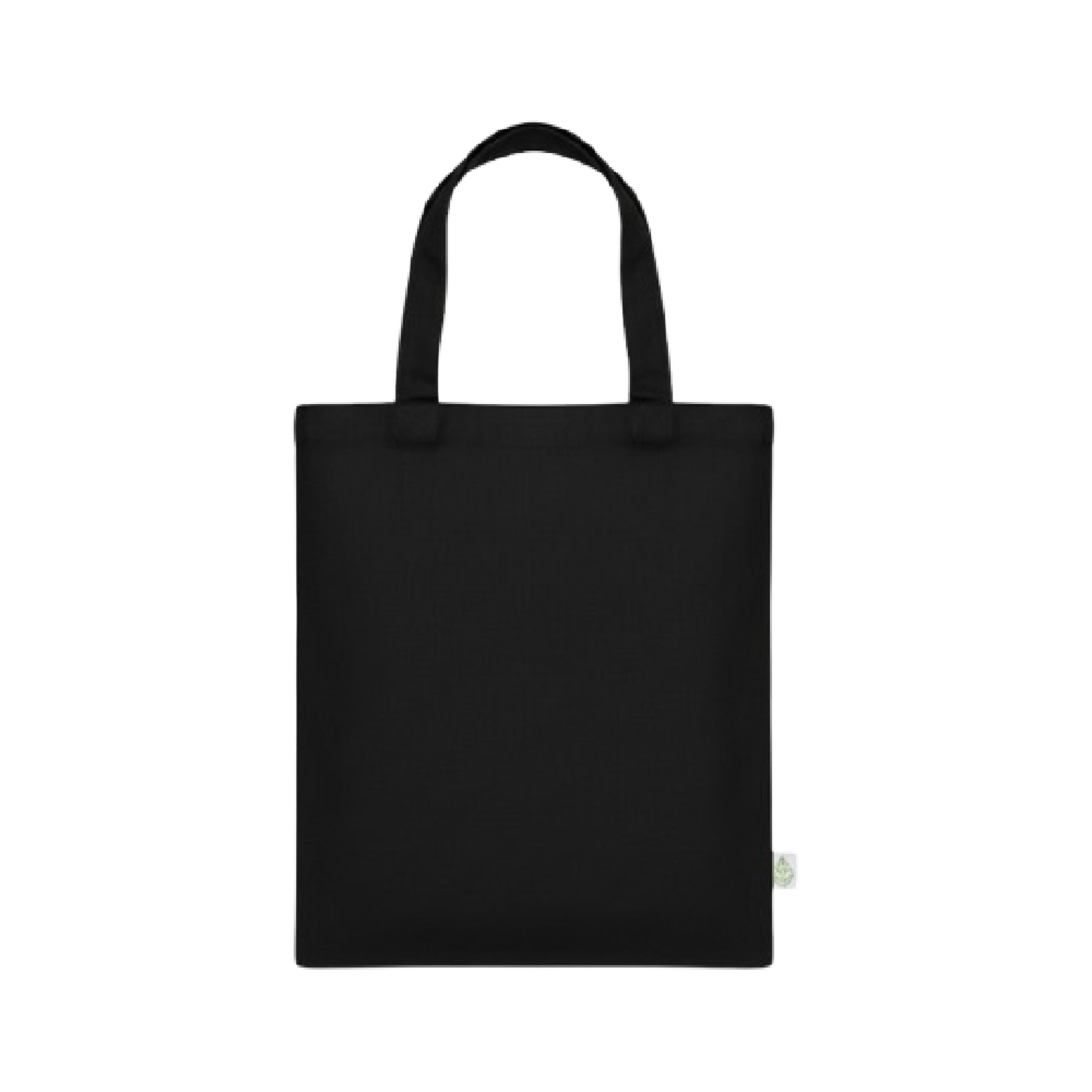 Oblique Birch Cotton Tote Bag-Black