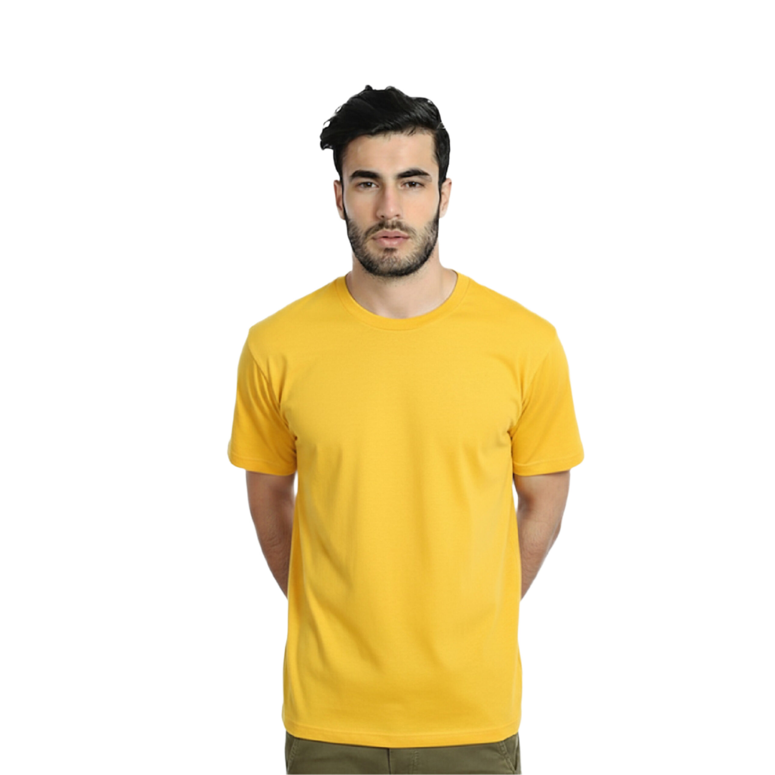 Swiss Military Round Neck T Shirt-Light Yellow