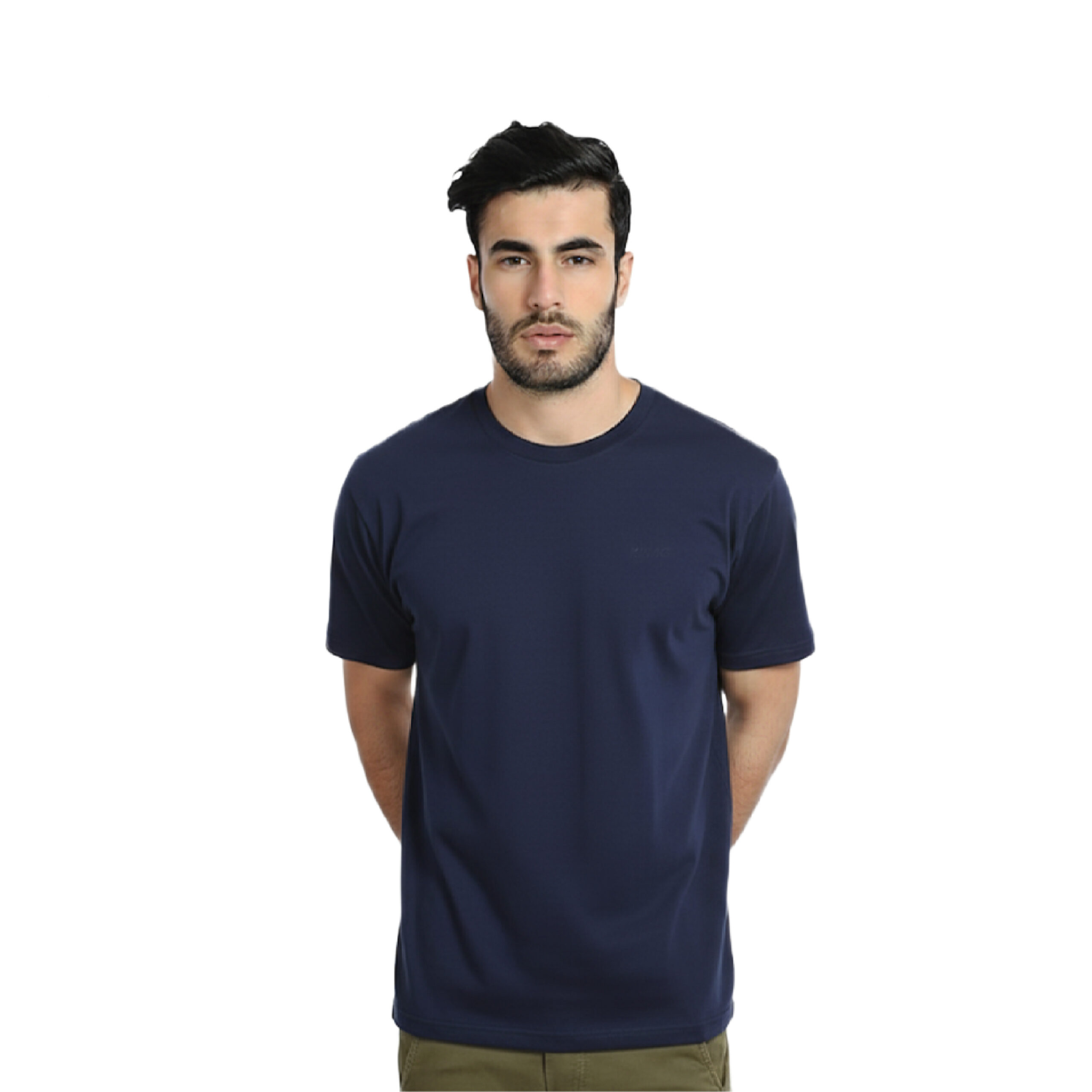 Swiss Military Round Neck T Shirt-Navy Blue