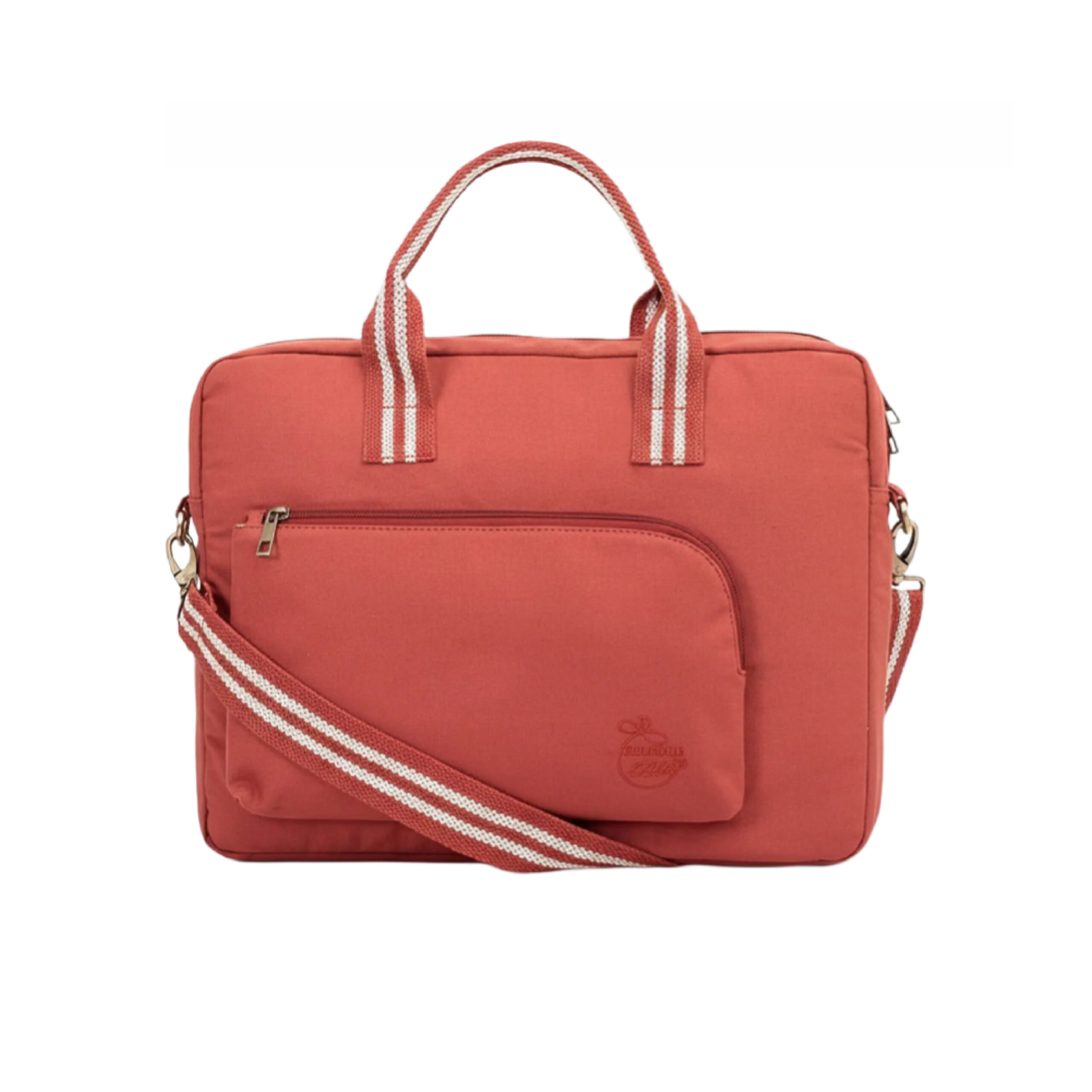 Oblique Rush Eco Laptop Bag-Light Maroon
