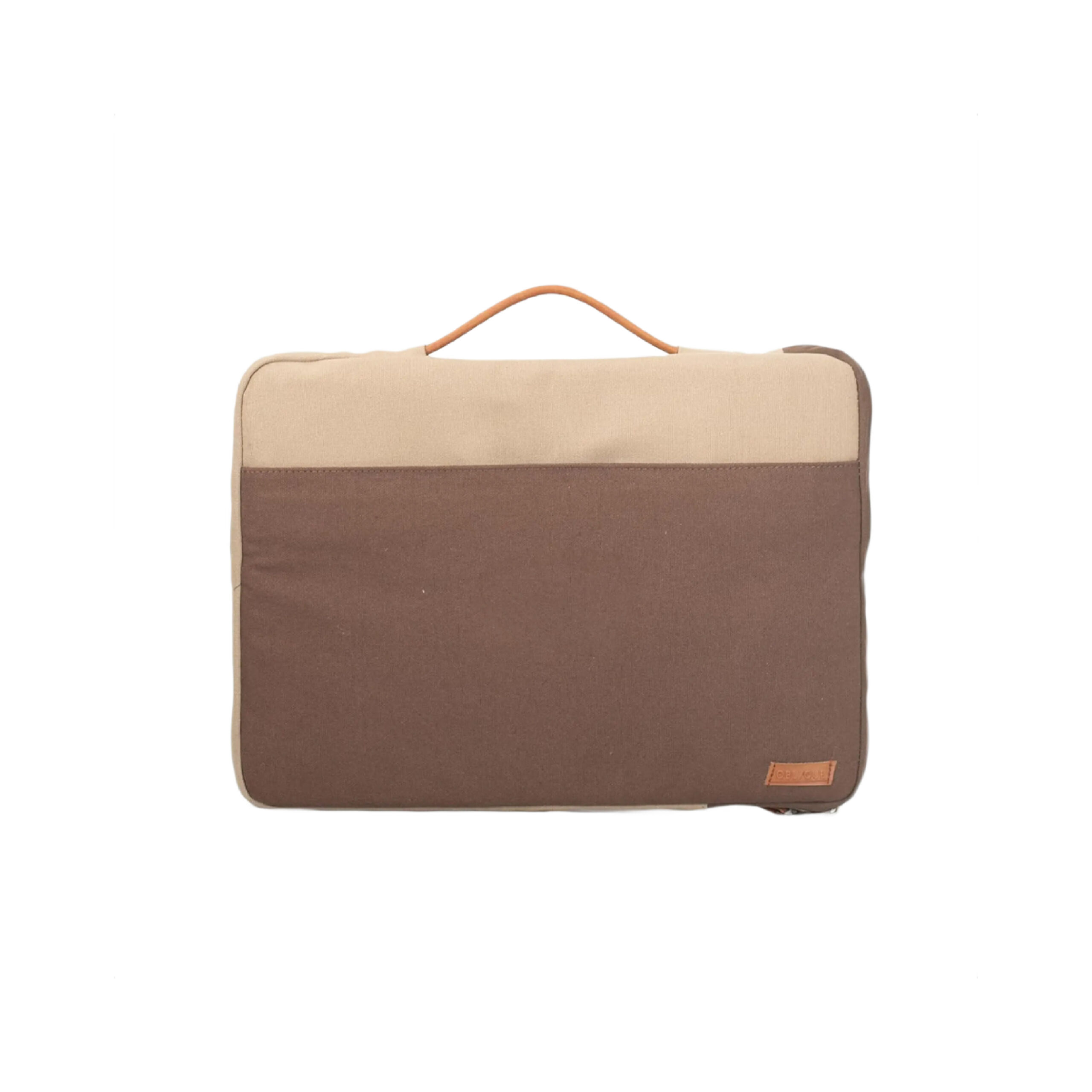 Oblique Skittles Laptop Sleeve-Brown/Beige