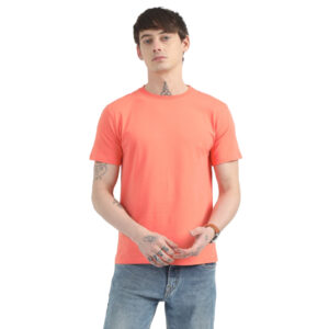 Caslay Sustainable Organic Crew Neck T-Shirt -Corel
