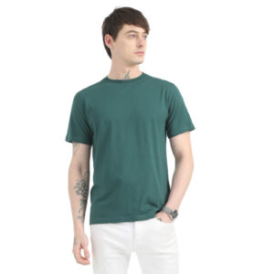 Caslay Sustainable Organic Crew Neck T-Shirt -Forest Green
