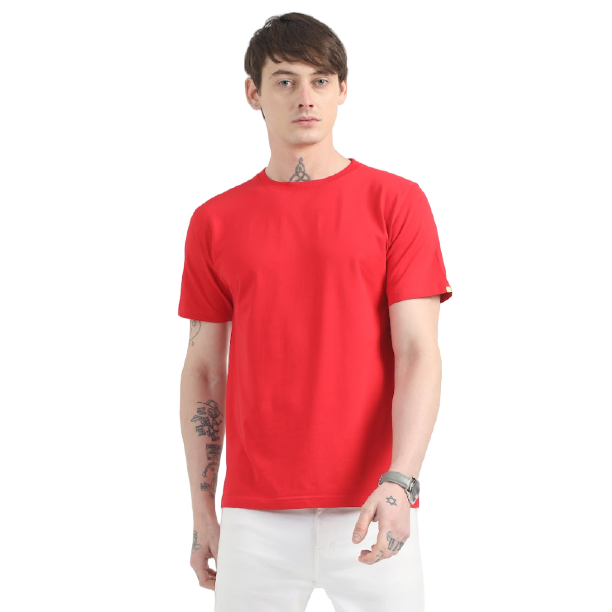 Caslay Sustainable Crew Neck T-Shirt - Red