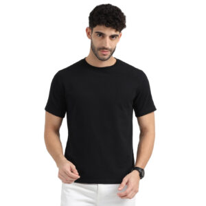 Caslay Sustainable Sweat Tee- Black