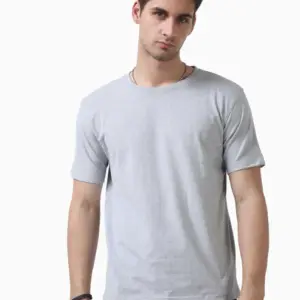 Caslay Sustainable Crew Neck T-Shirt - Grey Melange