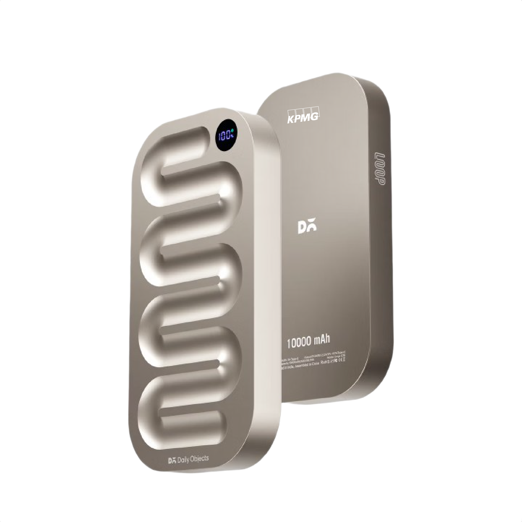 Daily Object Loop Universal Aluminium Power Bank- Titanium