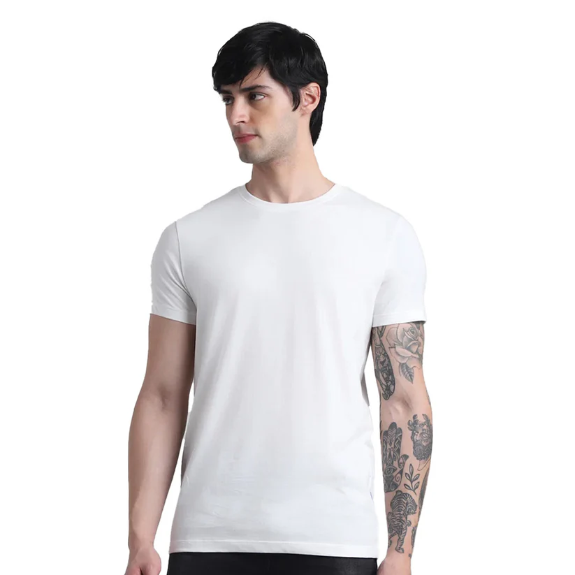 Jack And Jones Joren Round Neck T Shirt-White