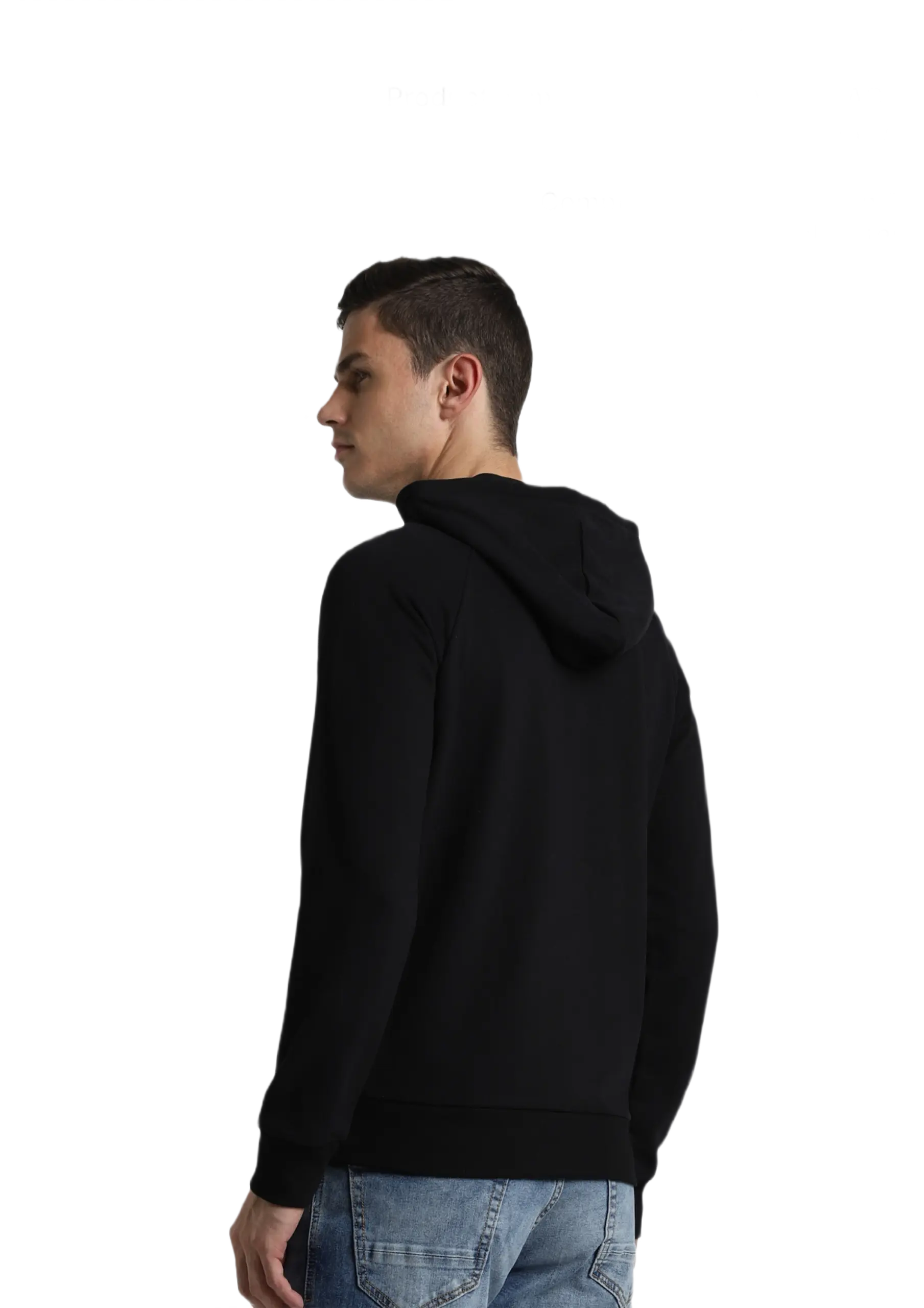 Jack & Jones Austin Hoodie Jacket-Black - Image 2