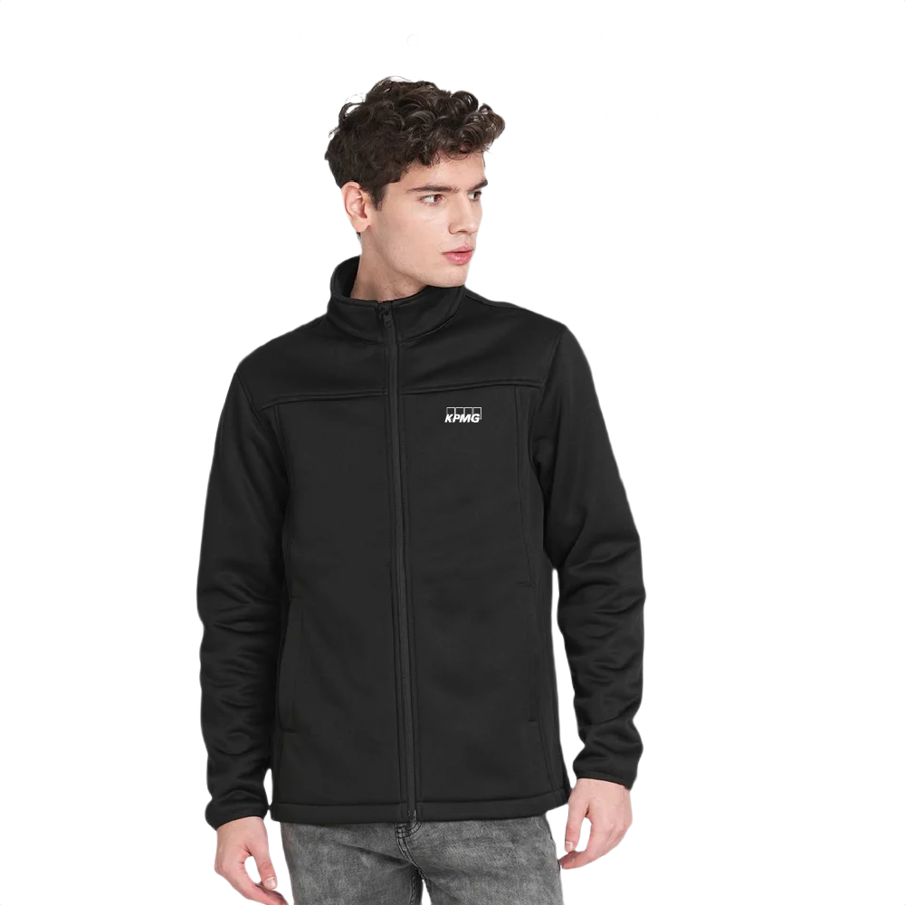 Jack & Jones Bonded Fleece Jacket-Black